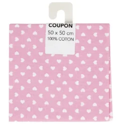 Coupon tissu 100% coton 50x50cm