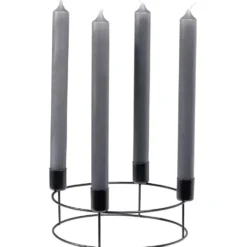 Couronne chandelier métal noir