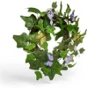 Couronne déco printemps lierre artificiel et papillons Ø45cm