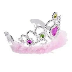 Couronne de princesse fourrure rose