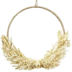 Couronne fleurs séchées Ø32cm