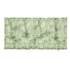 Coussin assise format palette motif feuillage 120x60xH8cm