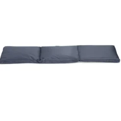 Coussin bain de soleil gris anthracite à nouette 55xL185cm