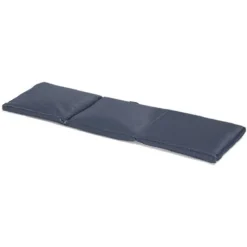 Coussin bain de soleil gris anthracite à nouette 55xL185cm