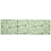 Coussin bain de soleil Oxford motif feuillage vert et beige 185x55xH4cm