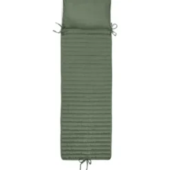 Coussin bain de soleil repose-tête intégré vert 60xL180cm