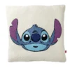 Coussin carré Disney bouclette motif personnage brodé 40x40cm (2 modèles)