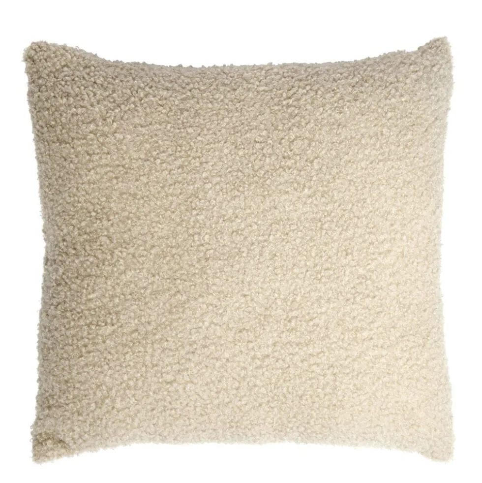 Coussin carré effet laine bouclette 40x40cm (3 modèles)