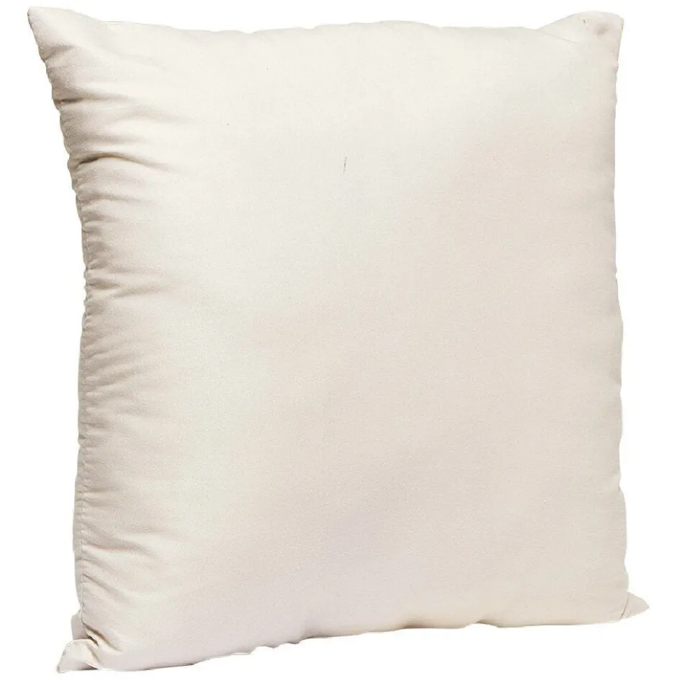 Coussin carré en polyester taupe