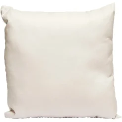 Coussin carré en polyester taupe