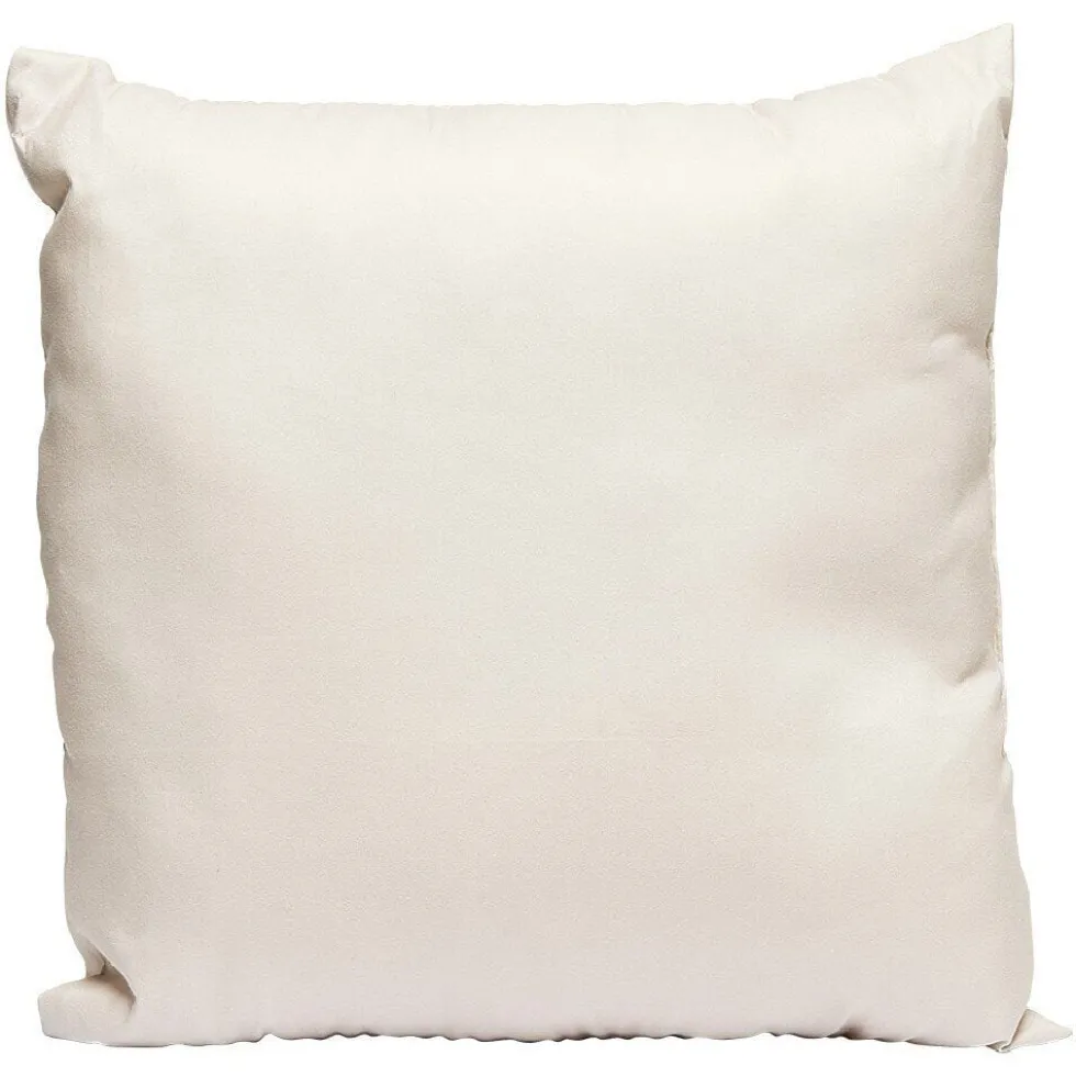 Coussin carré en polyester taupe