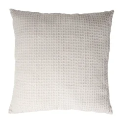 Coussin carré quadrillage chenille 45x45cm (3 modèles)
