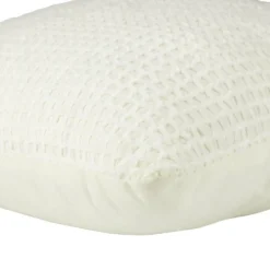 Coussin carré quadrillage chenille 45x45cm (3 modèles)