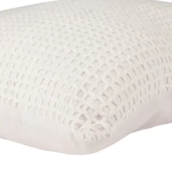 Coussin carré quadrillage chenille 45x45cm (3 modèles)