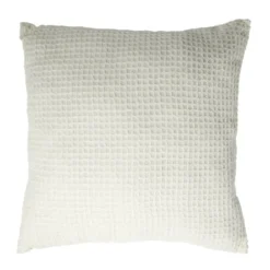Coussin carré quadrillage chenille 45x45cm (3 modèles)