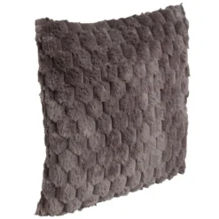 Coussin carré toucher peluche 40x40cm - 4 modèles