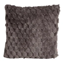 Coussin carré toucher peluche 40x40cm - 4 modèles