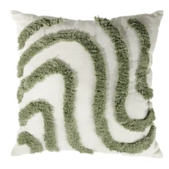 Coussin carré tufté relief coloré 45x45cm (4 modèles)