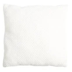 Coussin carré uni texture relief 45x45cm (4 modèles)