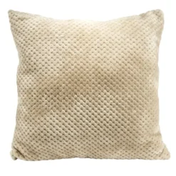 Coussin carré uni texture relief 45x45cm (4 modèles)