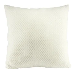 Coussin carré uni texture relief 45x45cm (4 modèles)