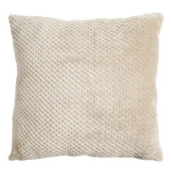 Coussin carré uni texture relief 45x45cm (4 modèles)