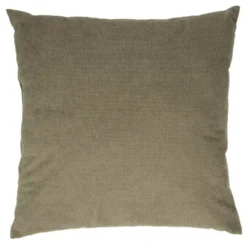 Coussin carré velours biface 45x45cm (2 modèles gris ou marron)