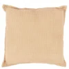Coussin déco nid d'abeille 45x45cm orange