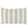 Coussin déco 30x50cm bayadères beige
