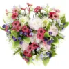 Coussin de fleurs forme coeur - Fleurs artificielles - Rose