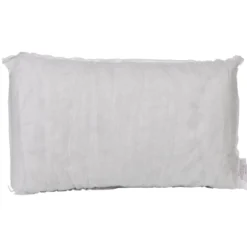 Coussin de rembourrage rectangulaire polyester blanc 50x30 cm
