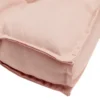 Coussin de sol assise carrée matelassée taupe 45x45cm