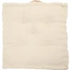 Coussin de sol carré côtelé 5 points 45x45cm (3 modèles)