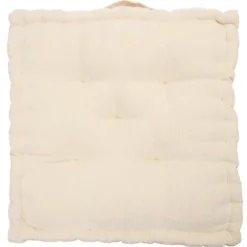Coussin de sol carré côtelé 5 points 45x45cm (3 modèles)