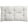Coussin de sol rectangulaire blanc écru 60x120cm