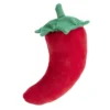 Coussin forme piment rouge Ø17xL27cm