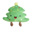 Coussin Noël forme sapin vert 35x43cm