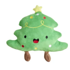 Coussin Noël forme sapin vert 35x43cm
