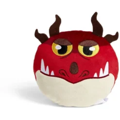Coussin tête de dragon Ø16cm polyester 8 modèles