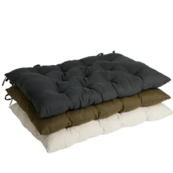 Coussin tête de lit rectangulaire vert kaki 50x70cm