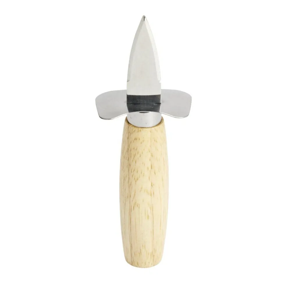 Couteau à huîtres métal et bois L14cm