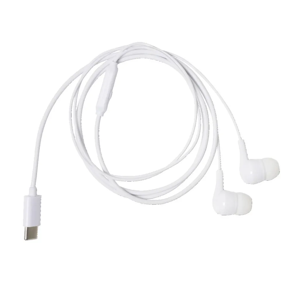 Écouteurs filaires USB-C avec micro L120cm