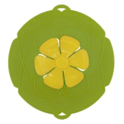 Couvercle multifonction silicone vert et jaune Ø26cm