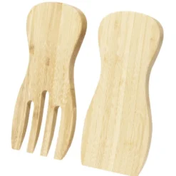 Couvert à salade 100% bambou x2