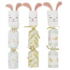 Crackers lapin de Pâques x6 en papier Ø4,5xL21cm