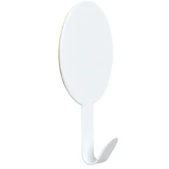 Crochet adhésif métal rond 8,5x14,4cm - 3 modèles