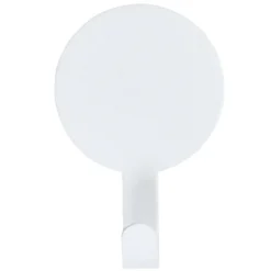 Crochet adhésif métal rond 8,5x14,4cm - 3 modèles