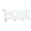 Crochet de porte HOME en métal blanc ou noir 36,5x16,5cm - 2 modèles