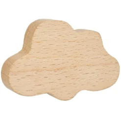 Crochet en bois forme lune, étoile ou nuage
