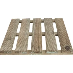 Dalle carrée en bois naturel et vert
